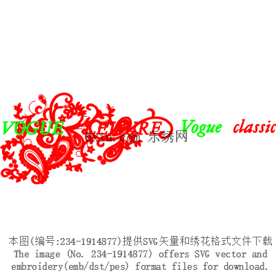 svg矢量绣花图下载