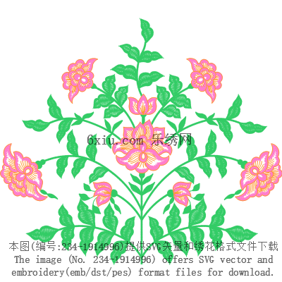 svg矢量绣花图下载