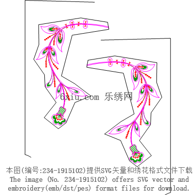 svg矢量绣花图下载