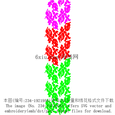 svg矢量绣花图下载