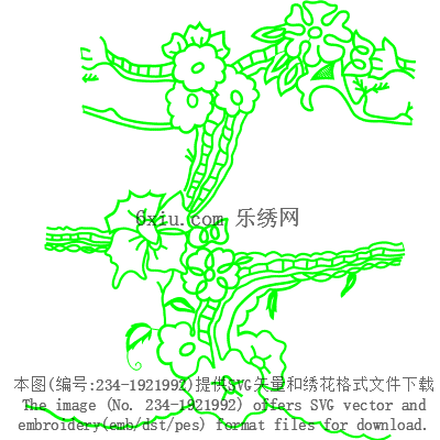 svg矢量绣花图下载