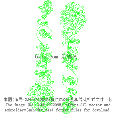 svg矢量绣花图下载