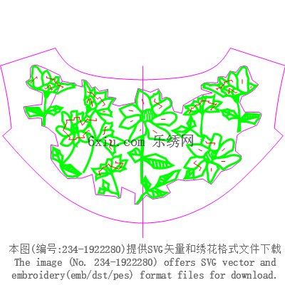 svg矢量绣花图下载