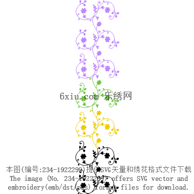 svg矢量绣花图下载