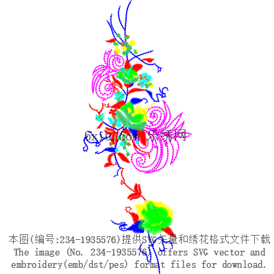svg矢量绣花图下载