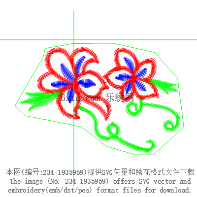 svg矢量绣花图下载