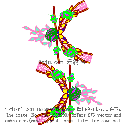 svg矢量绣花图下载