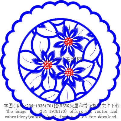svg矢量绣花图下载