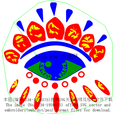 svg矢量绣花图下载