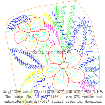 svg矢量绣花图下载