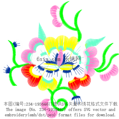 svg矢量绣花图下载