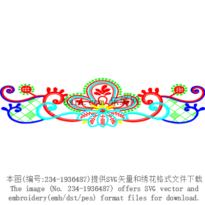 svg矢量绣花图下载