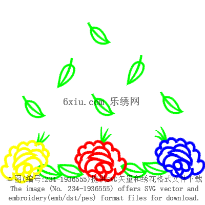 svg矢量绣花图下载