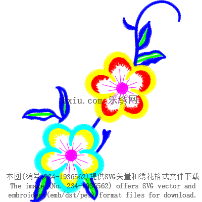 svg矢量绣花图下载