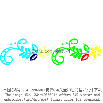 svg矢量绣花图下载