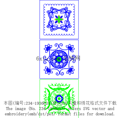 svg矢量绣花图下载