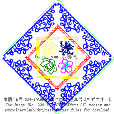 svg矢量绣花图下载