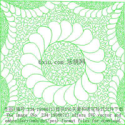 svg矢量绣花图下载