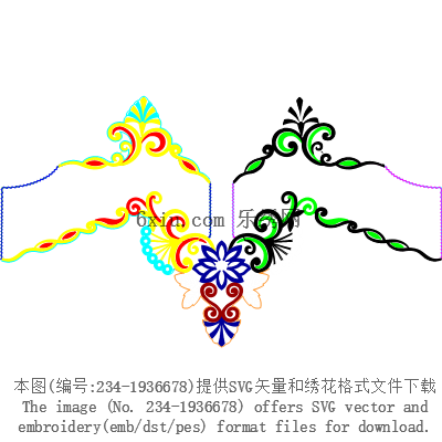 svg矢量绣花图下载