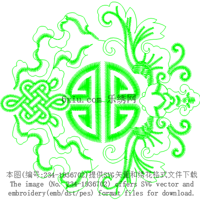 svg矢量绣花图下载