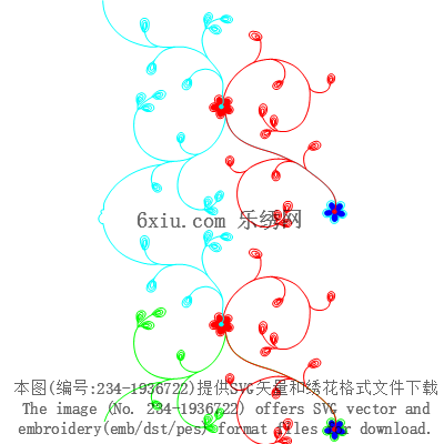 svg矢量绣花图下载
