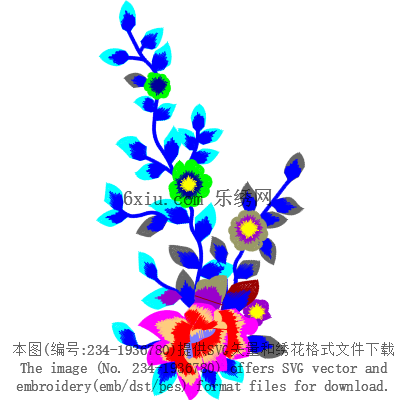 svg矢量绣花图下载