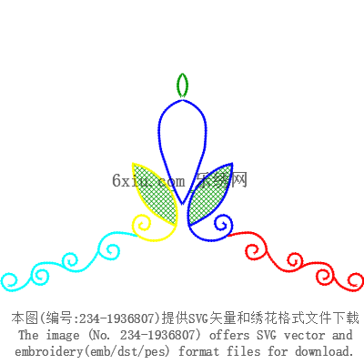 svg矢量绣花图下载