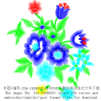 svg矢量绣花图下载