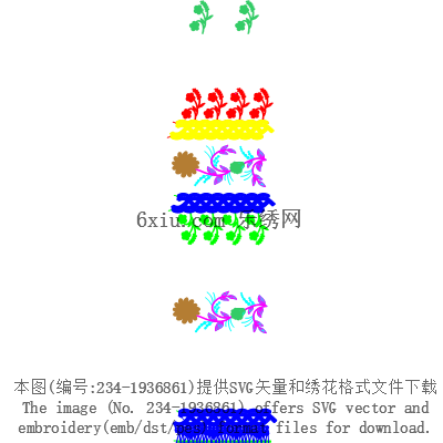 svg矢量绣花图下载
