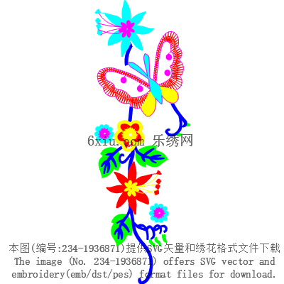 svg矢量绣花图下载