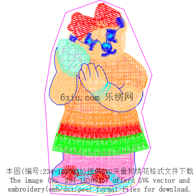 svg矢量绣花图下载