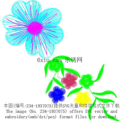 svg矢量绣花图下载