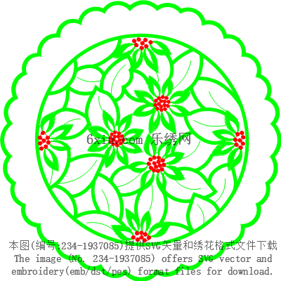 svg矢量绣花图下载