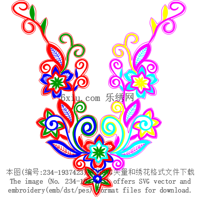 svg矢量绣花图下载