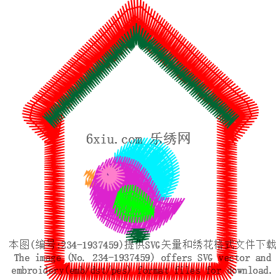 svg矢量绣花图下载