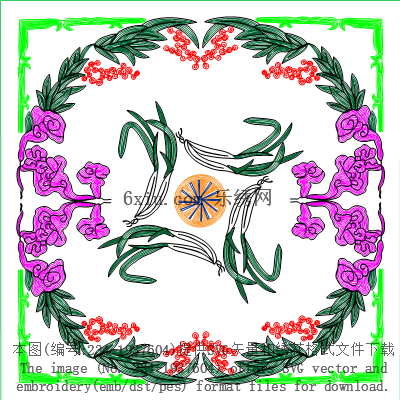 svg矢量绣花图下载
