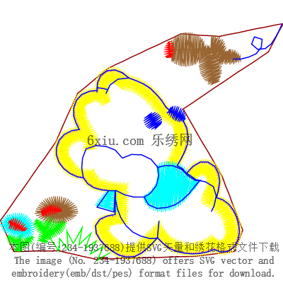 svg矢量绣花图下载