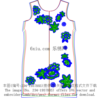 svg矢量绣花图下载