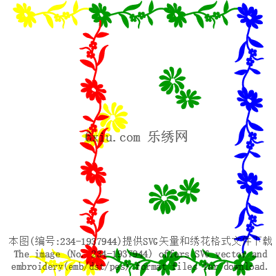 svg矢量绣花图下载