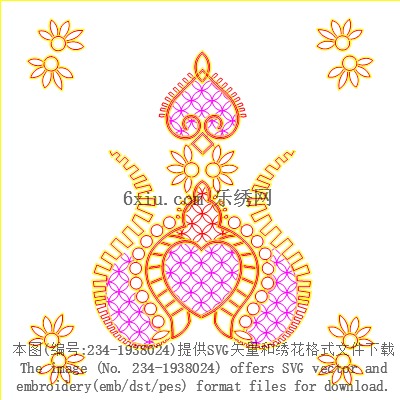 svg矢量绣花图下载