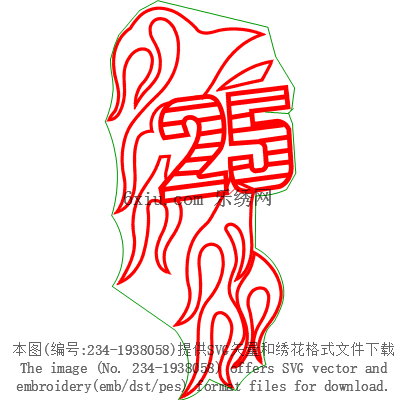 svg矢量绣花图下载