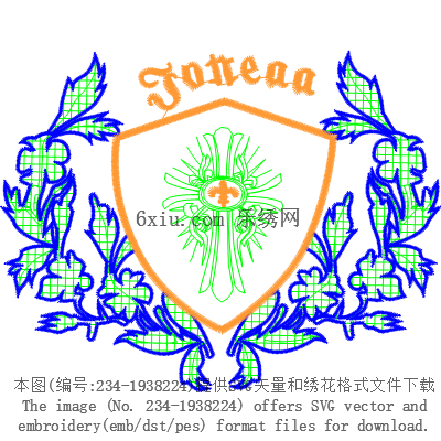 svg矢量绣花图下载