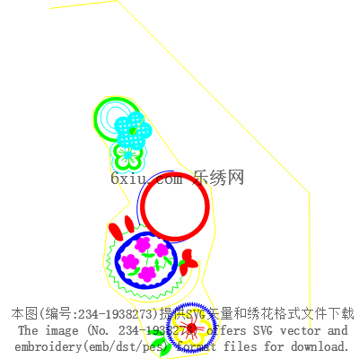 svg矢量绣花图下载