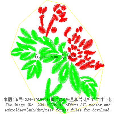 svg矢量绣花图下载