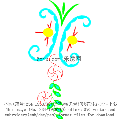 svg矢量绣花图下载