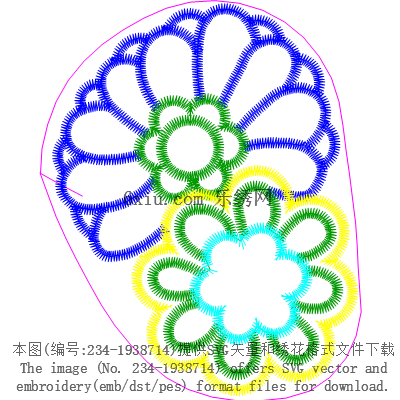 svg矢量绣花图下载