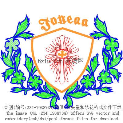 svg矢量绣花图下载