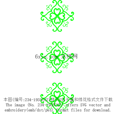 svg矢量绣花图下载