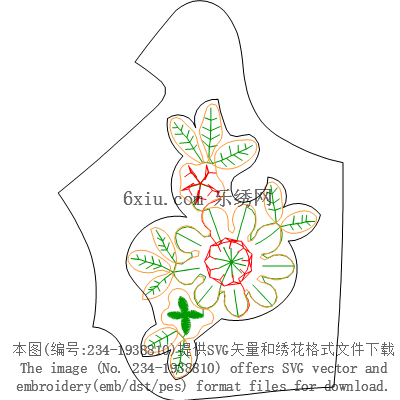 svg矢量绣花图下载