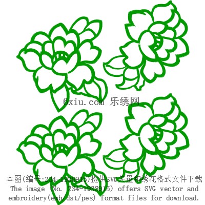 svg矢量绣花图下载